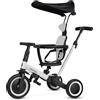 moovkee. Triciclo Bambini Evolutivo 6 in 1 - Bicicletta Bambini da 1 a 5 Anni - Triciclo per Bambini fino 25 kg con Cappottina Pieghevole, Cintura, Sella Regolabile, con o Senza Pedali