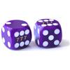 BESCON DICE Bescon - Dadi di precisione professionali, colorati, solidi, con angoli arrotondati, 14,3 mm, in tinta unita, 14,3 mm (viola solido)