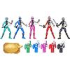 Power Rangers Dino Fury 5 Team Multipack - Action figure da 15,2 cm con chiavi e accessori per arma sciabola Chromafury (esclusiva su Amazon)