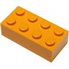 LEGO 20 Mattoncino 2x4 Orange