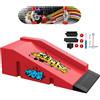JurciCat Mini Skateboard Da Dita Fingerboard Set di Sccessori per Rampa con 1 e Fingerboard di Ricambio Ultimate Sport Training Requisiten (B)