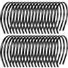 Chudian 36 fasce per capelli, fasce per capelli, fasce in plastica, con testa nera, fascia per capelli, pettine per denti, ideale per donne e ragazze