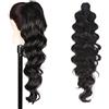 Ser Mulher Coda Di Cavallo Extension con Pinza ROSE Capelli Ondulati 70 cm Natural Look (2 Natural Black)