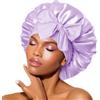 BONNET QUEEN Cuffia Seta Capelli Notte Regolabili Cuffia Capelli Ricci Bonnet con Lacci Lunghi Morbida e Protettiva