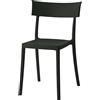 Kartell - Sedia impilabile Catwalk - Nero - Tecnopolimero termoplastico riciclato - Designer Sergio Schito