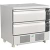 Cassettiera Refrigerata con 2 cassetti - Doppia Temp. +1°C / +4°C * -18°C / -21°C - Cm. 90,5x70x86,5H