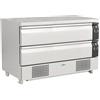 Cassettiera Refrigerata con 2 cassetti - Doppia Temp. +1°C / +4°C * -18°C / -21°C - cm. 123x70x86,5H