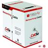 Techly Cavo UTP Cat5e a doppini intrecciati TechlyPro 4x2 fili 100% rame 305m, grigio