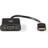 Nedis HDMI -Adattatore - HDMI maschio - USB Micro-B femmina / VGA femmina / 3,5 mm femmina - Placcato oro - Diritto - PVC - Antracite - 1 pezzo - Scatola