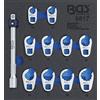 BGS technic BGS carrello officina intarsio 1/6: Set di chiavi a bussola SW 10 - 19 mm 10 mm (3/8") 11 pezzi - 9817
