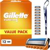 Gillette Fusion5 System Blades 12 pezzi portachiavi opzione di spedizione portachiavi