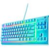 SteelSeries Tastiera da gaming SteelSeries Apex 3 TKL Aqua RGB - Design compatto senza tastierino numerico - Illuminazione RGB a 8 zone - Resistenza all'acqua e alla polvere - Tasti silenziosi per il gaming - Layout QWERTY (UK) - Lingua: inglese