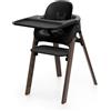 Stokke Seggiolone steps™ black warm brown- stokke