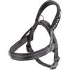 Ferplast Pettorina Cane SPORT DOG, Pettorina Cane Taglia Piccola, Pettorina Svedese, Imbottitura Soffice, Cuciture riflettenti, Chiusura con Clip a Scatto, Etichetta per nome dell'animale, Grigio
