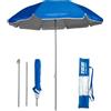 Pincho Ombrellone da Spiaggia 180 cm, Ombrellone Mare Antivento, Parasole UV50, Borsa a Zaino, 8 Stecche in Acciaio 3 mm, Ultraleggero 1,5 kg, Compatto Pieghevole per Moto, Bici e Camping