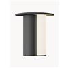 Maytoni Lampada da tavolo piccola portatile a LED con luce regolabile Asym - Grigio