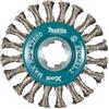 Makita D-73352 X-Lock - Spazzola a tazza con filo annodato da 115 mm