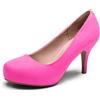 DREAM PAIRS Comodi Tacchi Alti e Sottili con Plateau Scarpe décolleté Classiche con Punta Tonda TIFFANNY