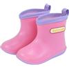 Baiyouli Stivali Pioggia Bambini Impermeabili Antiscivolo Stivaletti Gomma PVC Leggeri Galosce Bambino Bambina Unisex 1-6 Anni
