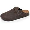 Isotoner Zoccoli Uomo Suola Extra-Flex, Leggeri, Patch Tacco Comfort