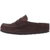 Birkenstock 1031701 Naples Wrapped Carafe Sabot per Donna in camoscio Marrone Scuro