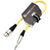 VisioSound Audio XLR femmina a 6.35 mm stereo jack trs/segnale bilanciato/cavo patch 0.5m Yellow