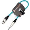 VisioSound Audio XLR femmina a 6.35 mm stereo jack trs/segnale bilanciato/cavo patch 0.5m Green