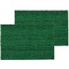 Carpido Zerbino in cocco antiscivolo - Tappetino Verde Set da 2 40 x 60 cm | Zerbino in fibra naturale sostenibile per interni ed esterni coperti e robusto in fibra di cocco e di facile manutenzione
