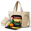 Dadanism Lunch Tote Bag per Donne, Borsa Laptop 15,6 Pollici Imbottita con Scomparto Pranzo Termico, Borsa Trapuntata Grande Capacità con Portafoglio per Affari Lavoro Ufficio Università