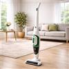 Fenix Home Aspirapolvere Scopa Senza Fili 2 in 1 - Aspirapolvere Ricaricabile Batteria Litio 22.2V, Tecnologia Ciclonica, Spazzola Motorizzata LED, Testa Rotabile 180°, Senza Sacco - 150W (Bianco)