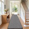 SHACOS Tappeto Corridoio Lungo Antiscivolo 60x300 cm, Tappeti Runner Nero | Moderno Tappeto Passatoia Cucina Lavabile, Assorbente, Morbido, per Ingresso Lavanderi