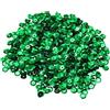 sourcing map 20.000 paillettes sfuse da 6 mm, a forma di coppa, paillettes, ricamate, rotonde, con fori, per la creazione di gioielli, artigianato, cucito, trucco, unghie, colore verde