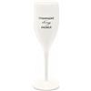 Koziol - Super Bicchiere con Stampa Cheers No. 1 x Champagne Is The Answer, Calice da Champagne in Vetro, 100 ml, 3913525