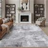 PureCozy Moderno Grigio Chiaro Tappeto Salotto 200x300cm | Grande,Pelo Corto,Salotto,Sala da Pranzo,Camera da Letto,Cameretta,Scendiletto,Facile da Pulire