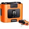 CAZOKASI 2026 Migliora Ventilatore da Cintura con Clip Portatile Ventilatore Personale Potente Fino a 40H di Raffreddamento e Prevenzione del Colpo di Caldo(20000mAh/Arancione)