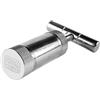 Formax420 Pressa per polline in metallo resistente, a forma di T, 8,9 cm, per polline di spezie, 89 mm, oro e argento (argento)