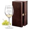 Maverton classico Calice da vino, incisione personalizzata, 350 ml in vetro | Ideale per vino rosso e bianco, regalo di compleanno o matrimonio unico, per la donna, Grappolo d'UVA