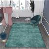 LONGSAO Tappeto Designer Tappeto Moderno Salotto 70 x 100 cm Grande Pelo Corto Lavabile Antiscivolo Tappeti Antiscivolo Decorativo Tappeti Moderno semplice verde