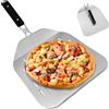 Aurobest 12 Pollici Pala Pizza Forata Acciaio Inox con Manico Pieghevole, Raschietto Pizza Scorrevole Professionale,Srotolato Pizza Grande Superficie per Forno Barbecue, Pala Pizza per pasticcini,Pane Cuocere