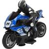 COLORBABY Speed & Go Moto radiocomandata, Pilota compreso, Giallo o blu, Scala 1:10, Velocità 8 km/h, Frequenza 2.4 GHz, Telecomando, Moto radiocomandate elettriche, Giocattoli bambini 6 anni (41364)