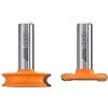 CMT ORANGE TOOLS Cmt - 955.701.11 - set 2 frese per incastri hw s=12 d=38.1 r=3.17 dx