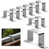 sturiz 10 fascette per tubi quadrati in acciaio inox 304, 40 x 40 mm, fascette a U, per porte di casa, finestre, approvvigionamento idrico e altre tubazioni