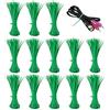 PIANKEKE 1300 Pz Fascette Plastica Autobloccanti, 3 x 100mm, verde | Fascette per Cavi Riutilizzabili, fFascette Stringicavo Resistenti ai Raggi UV per casa ufficio garage officina