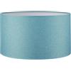 home sweet home collection Home Sweet Home Paralume in tessuto - D.40 x H.22 cm - Effetto lino - Blu petrolio - E27 - per lampada da terra e lampadario