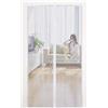 TexLom Zanzariera Magnetica Calamita per Porte e Balconi - Tenda Moschiera Senza Trapano, Chiusura Automatica Pet-Friendly per Cani e Gatti, Rete Oscurante Anti-Insetto Vari Colori e Misure (Bianco, 150X250)