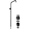 JOHO Colonna Doccia Acciaio Inox, Accessorio per Sistema Doccia, Nero | Compatibile con Fori Esistenti, Asta Doccia Saliscendi 69-111 cm con Adattatore filettato