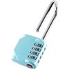 KAWAHA CL21AS - Lucchetto a combinazione con arco lungo 6,6 cm, con combinazione a 4 cifre, set la tua combinazione per serratura dell'armadio della palestra, scuola, cancelli, porte, cassetta degli