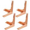 JIAOLUN123 4 Gambe Per Mobili Metallo Piedini Di Supporto Per Mobili Di Ricambio Oro Rosa Gambe Ferro Letto Piede Divano Comodino Piede Banco Da Lavoro Piede Tavolo,Ferramenta Fissaggi Per Mobili(17cm)