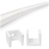 Nordic Light Solutions Montaggio resistente alle intemperie, compatibile con supporti Philips Hue Outdoor Lightstrip, stampa 3D, plastica ASA, facile installazione, durevole, set da 10