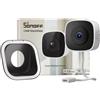 SONOFF GlassView 3MP 2K Videocamera Finestra Console Web Locale CAM-S3W | Wi-Fi 2,4/5 GHz, RTSP/ONVIF, telecamera SafeView con supporto, montaggio facile, rilevamento persone